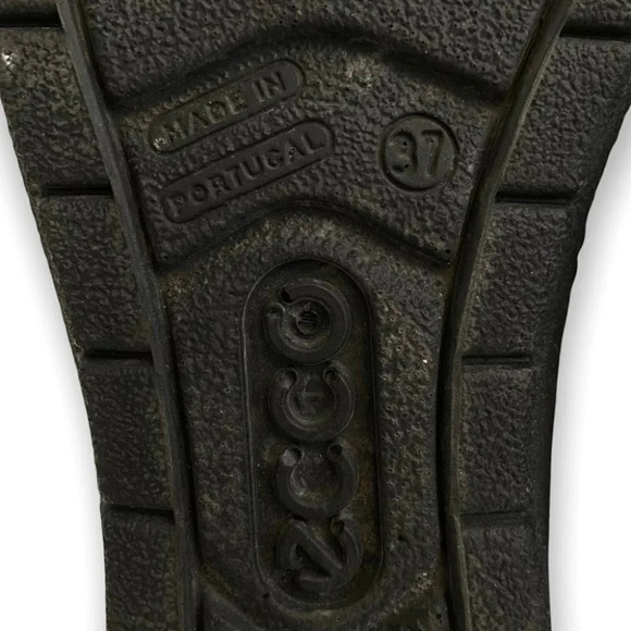 Ecco  Black Soft Suede Lace Up Booties - Picture 6 of 8